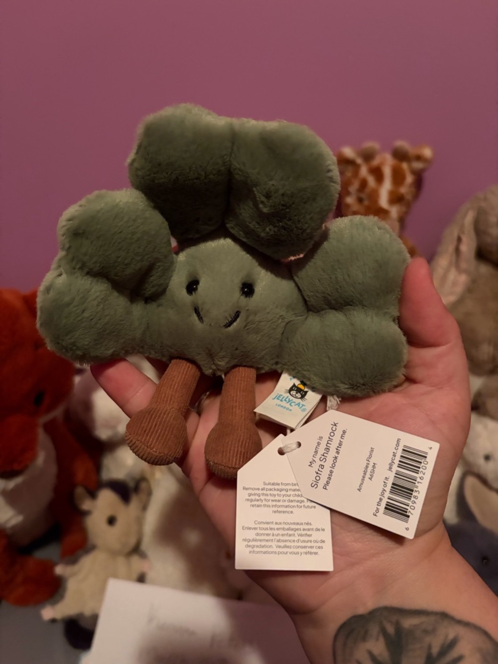 Jellycat shamrock